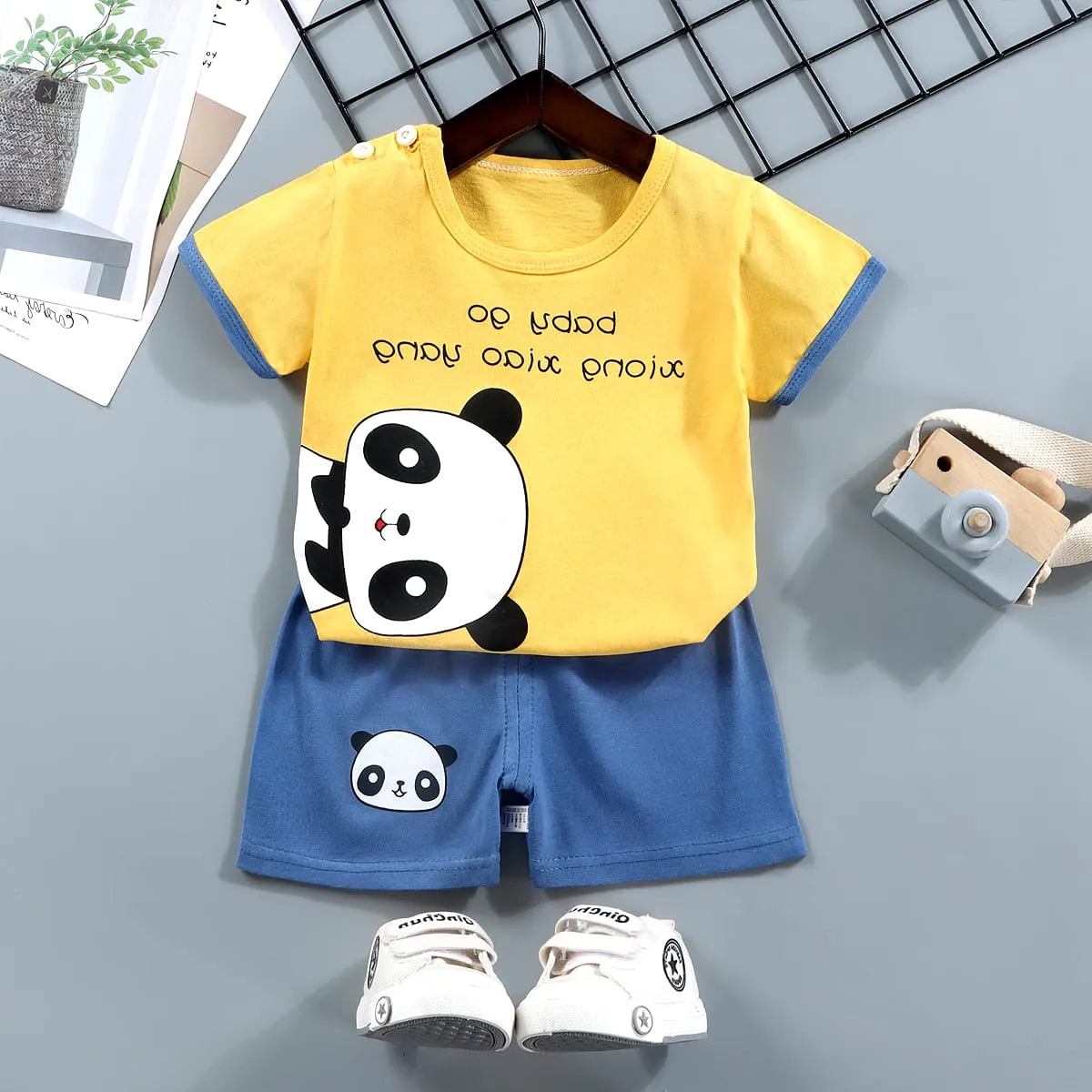 2 Pcs  Boys/Girls Pajama Sets 397736 - ( 3-4 Y )