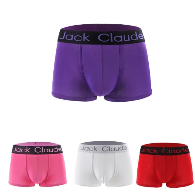 4 Pack Underwear Men's Underpants Panties Comfortable Breathable  Boxer Trunks