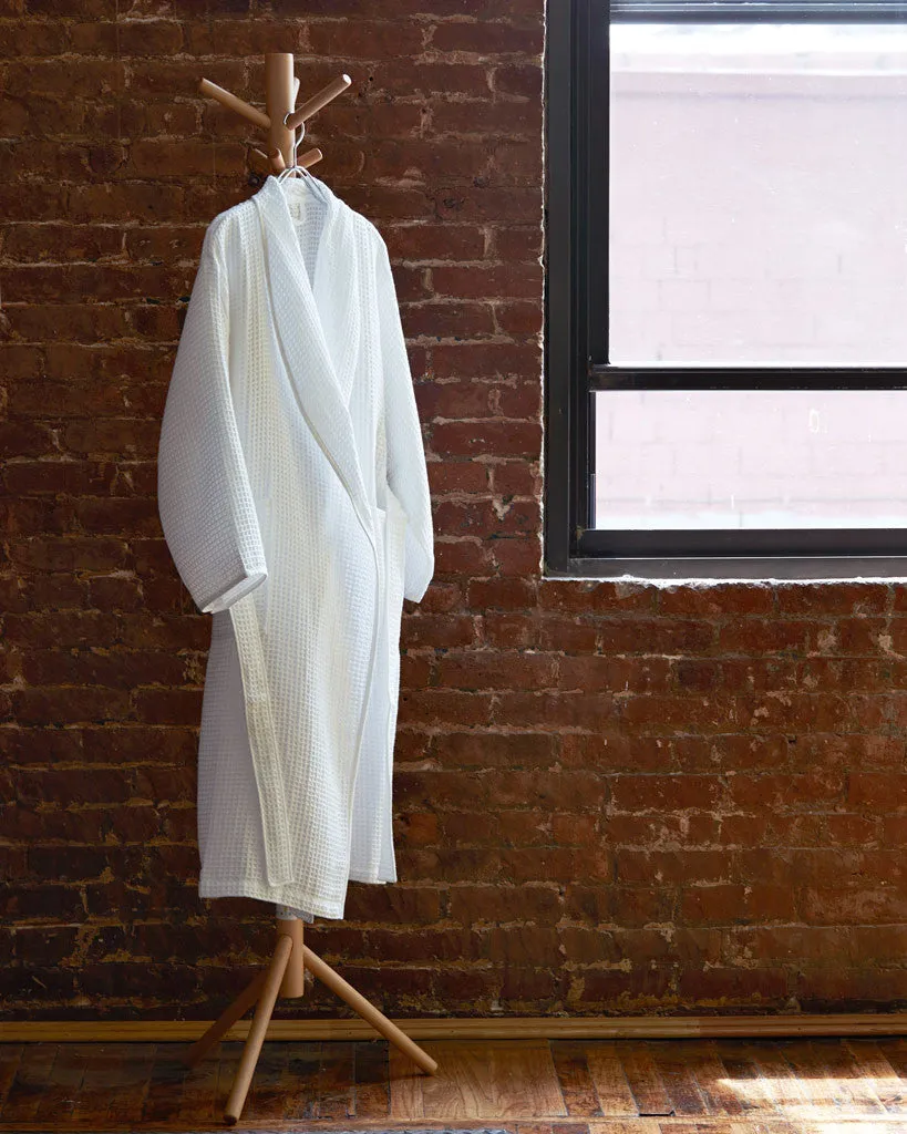 Air Waffle Bathrobe - White