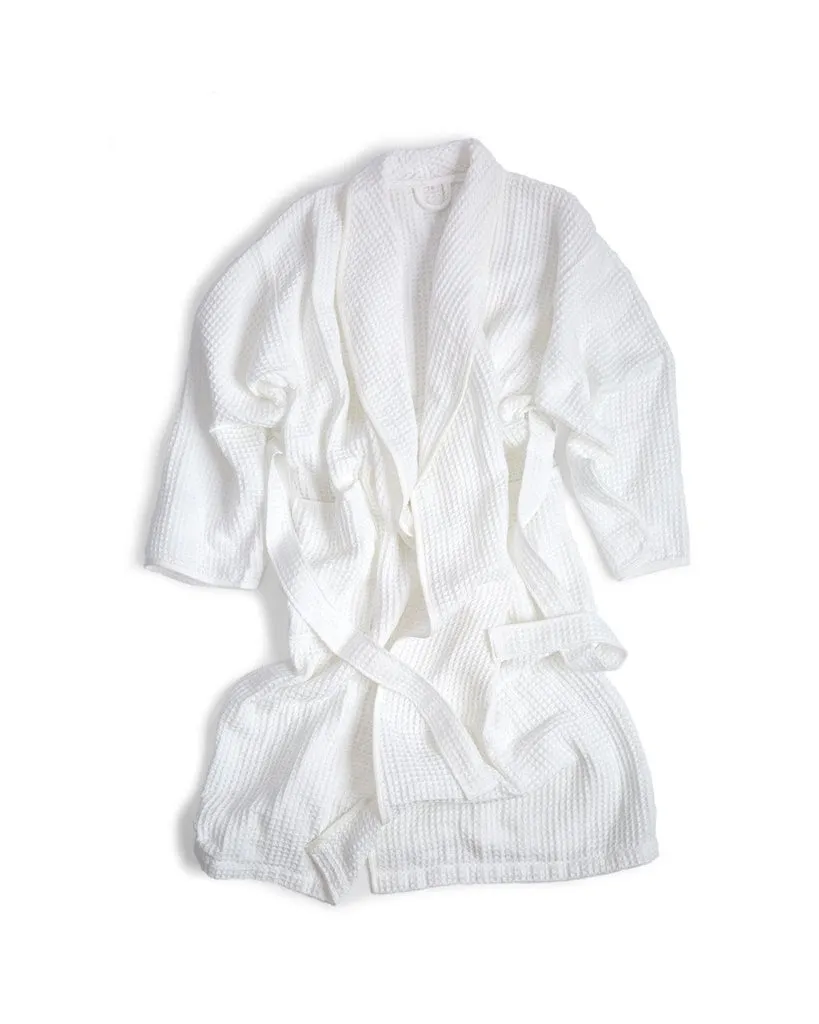 Air Waffle Bathrobe - White