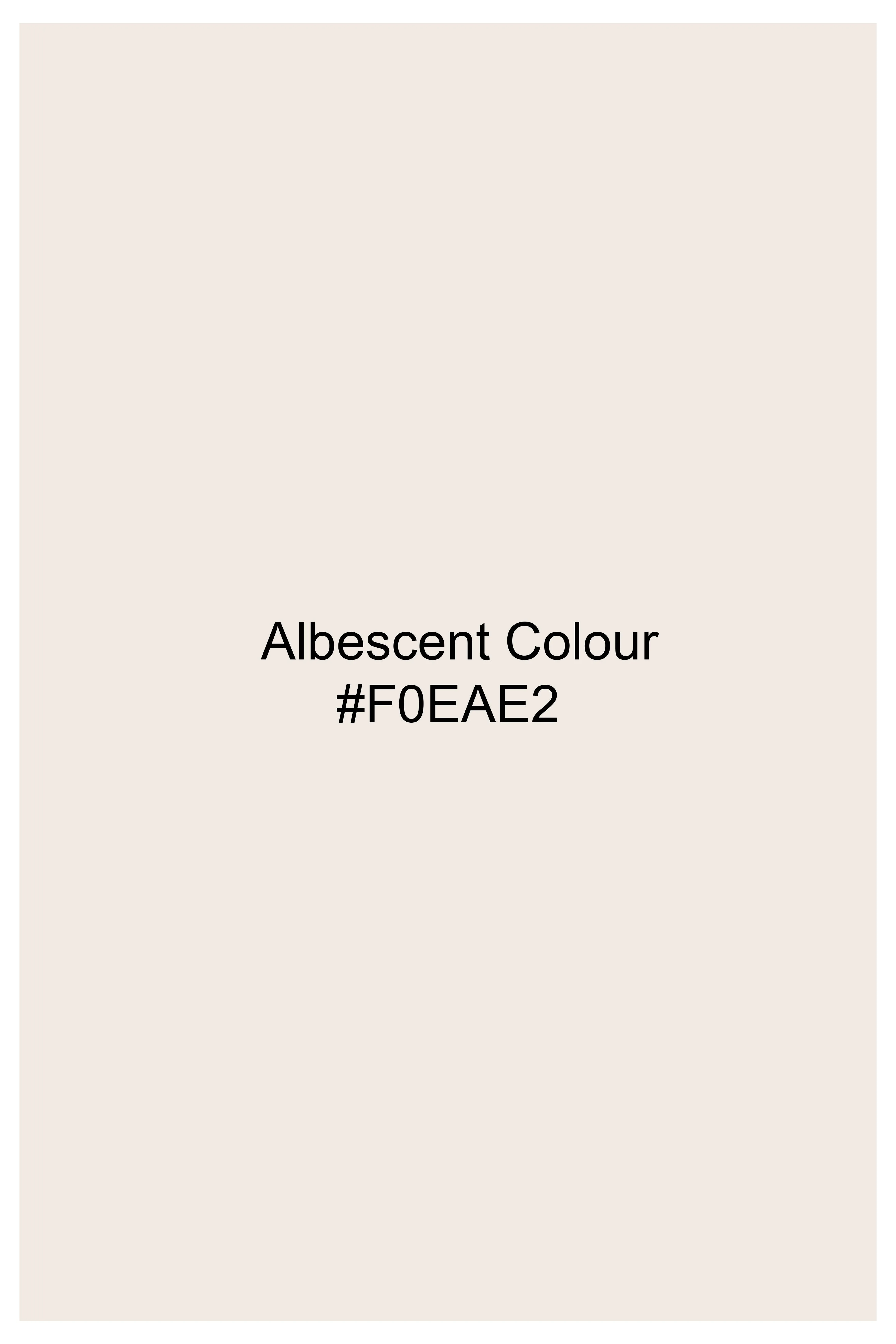 Albescent Cream Subtle Sheen Viscose Pajama F-8809