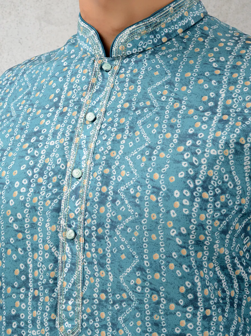 Aqua Blue Kurta Pajama | TULA