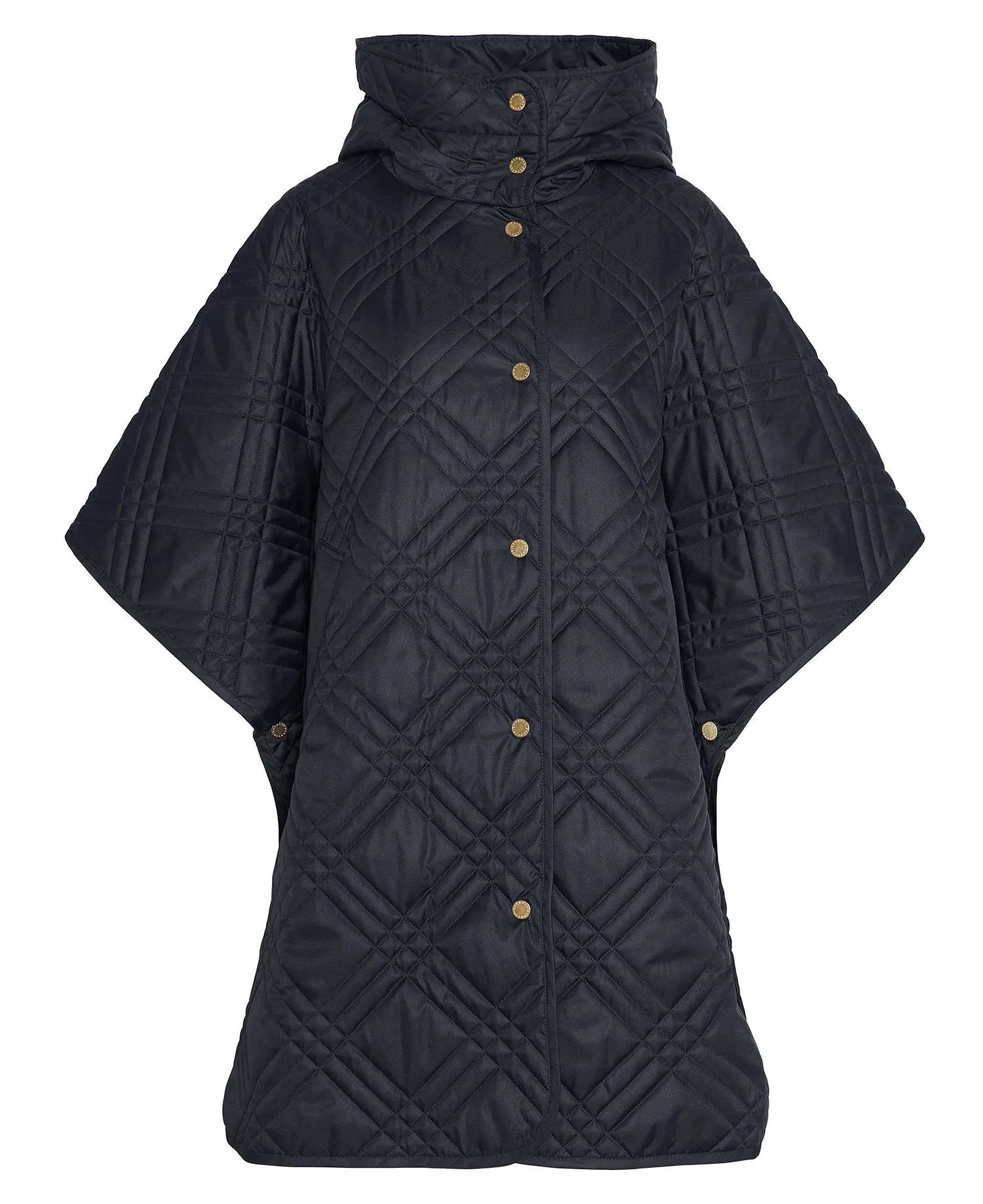 Astor Quilted Cape (Black/Cab Tartan)