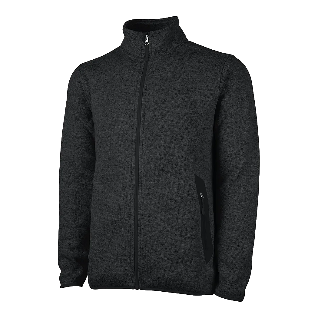 B2003M Mens Heathered Fleece Jacket