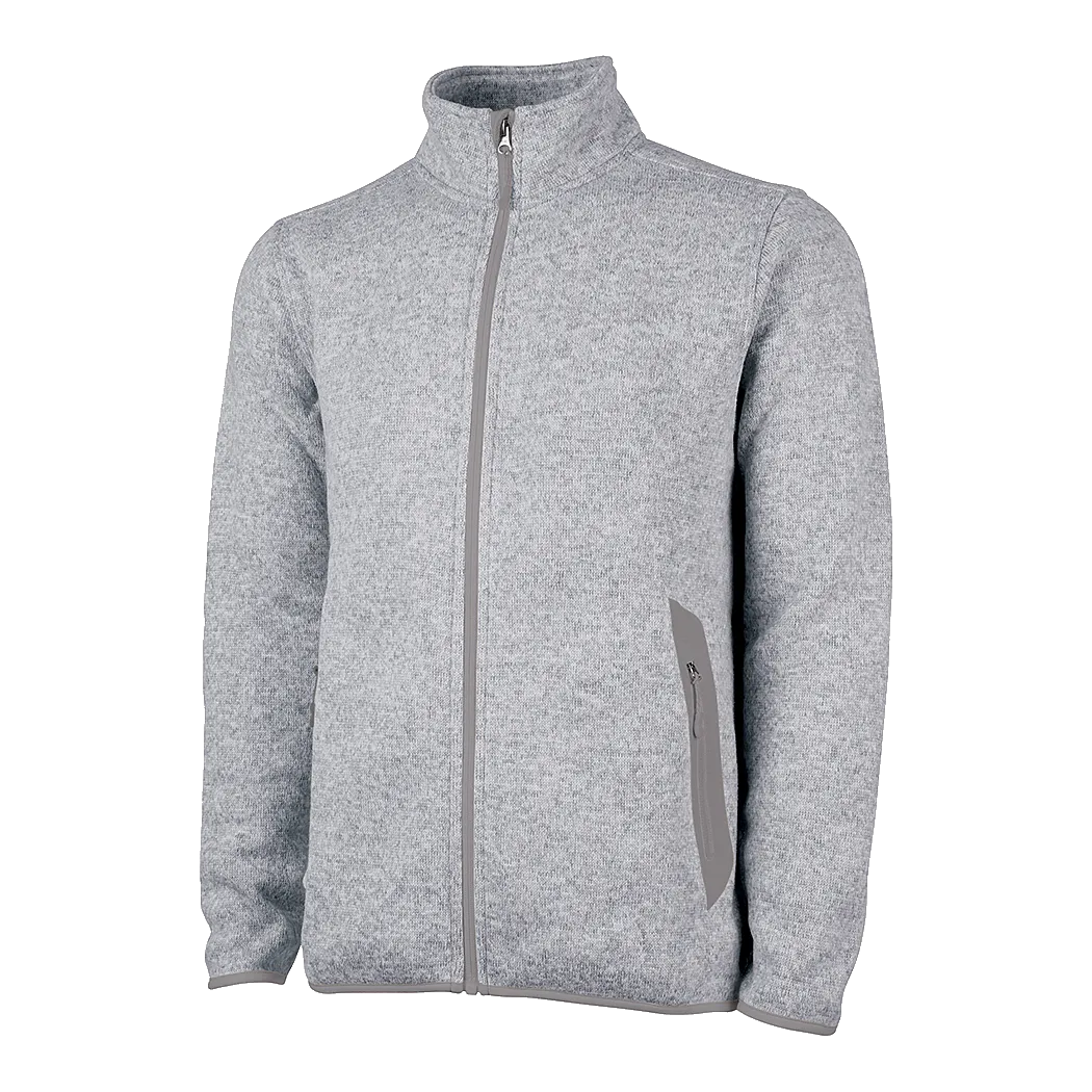 B2003M Mens Heathered Fleece Jacket