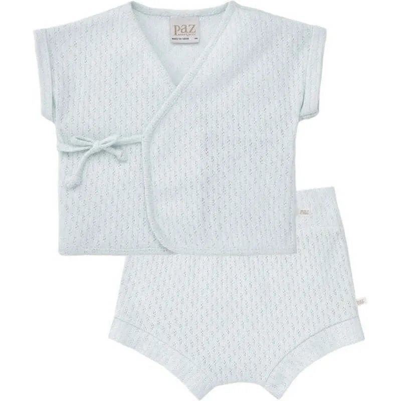 Baby Boys Lago Cotton Wrap Over Shorts Set