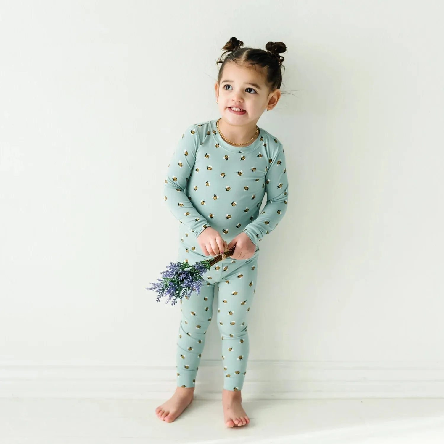 Blue Bees Two-Piece Set