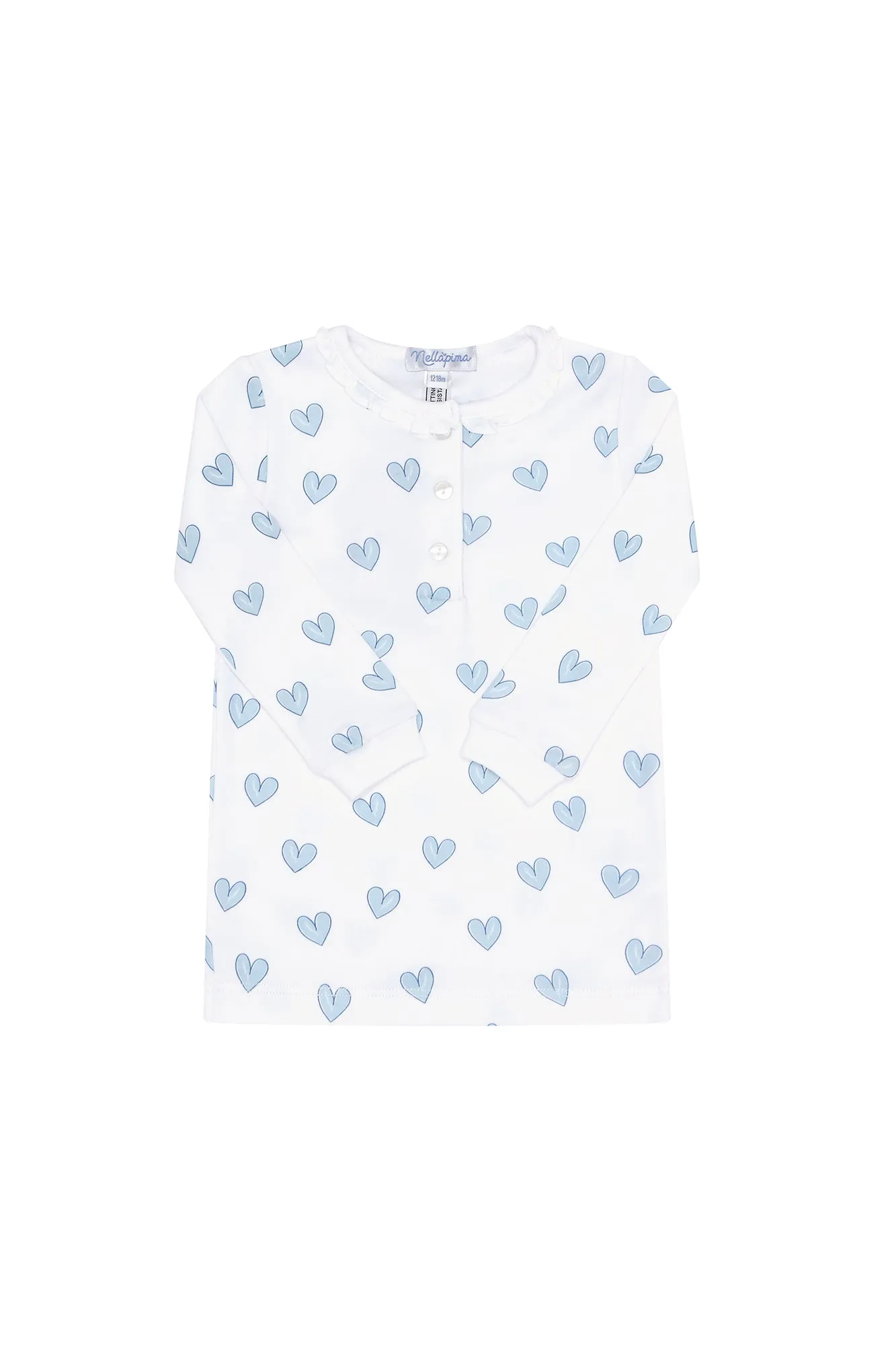 Blue Heart Print Pajama