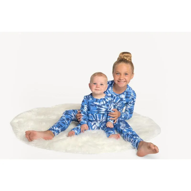 blue tie dye pjs