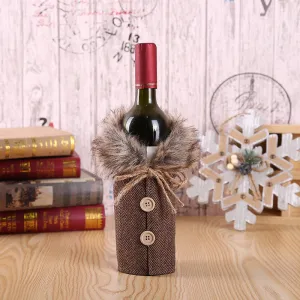 Christmas Wine Bottle Jacket