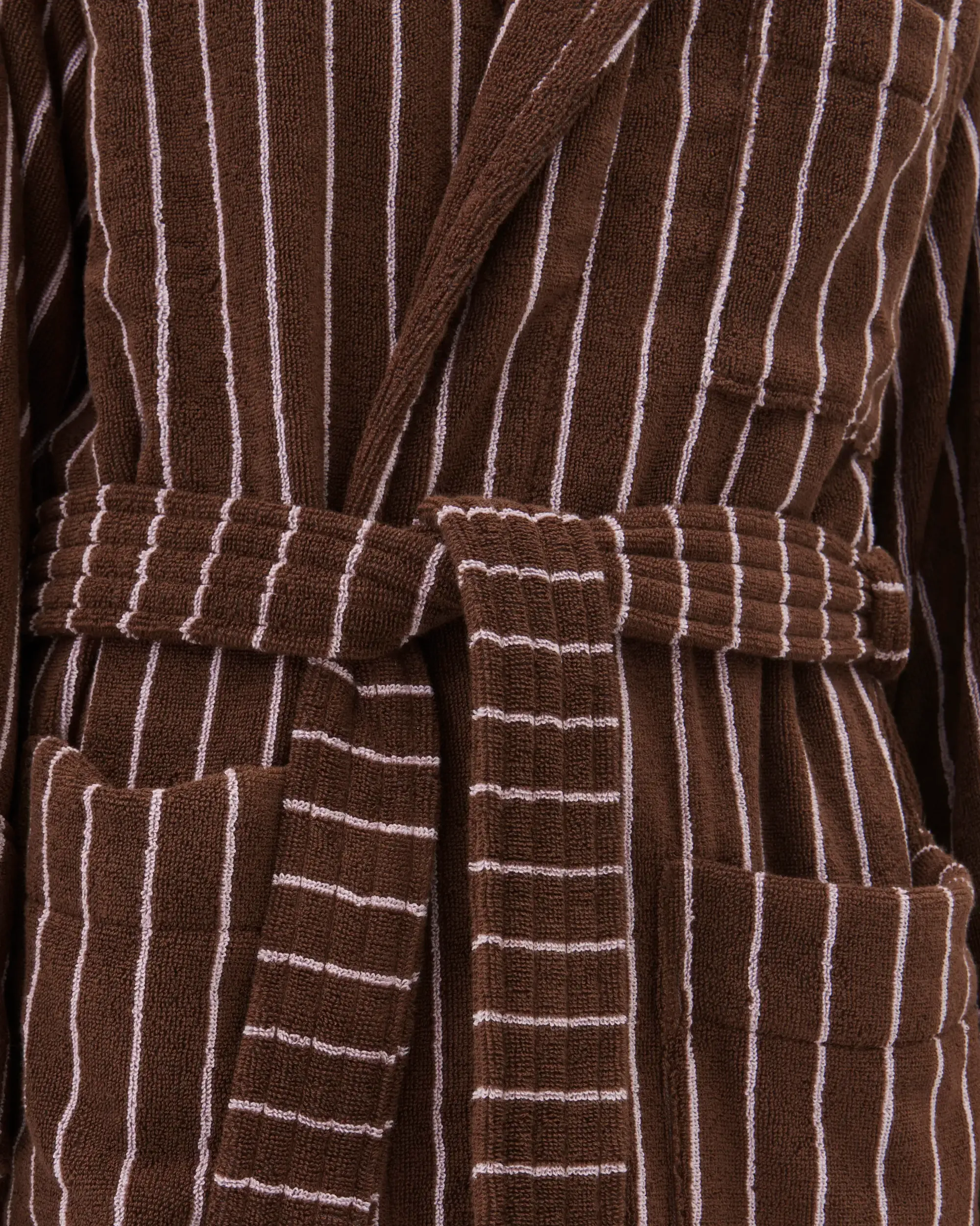 Classic Bathrobes (Striped) - Lima / Brown Stripes