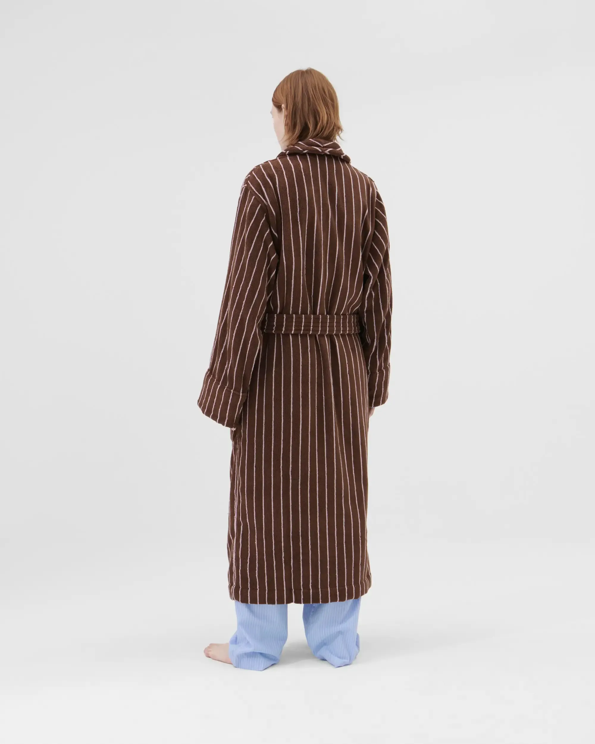 Classic Bathrobes (Striped) - Lima / Brown Stripes