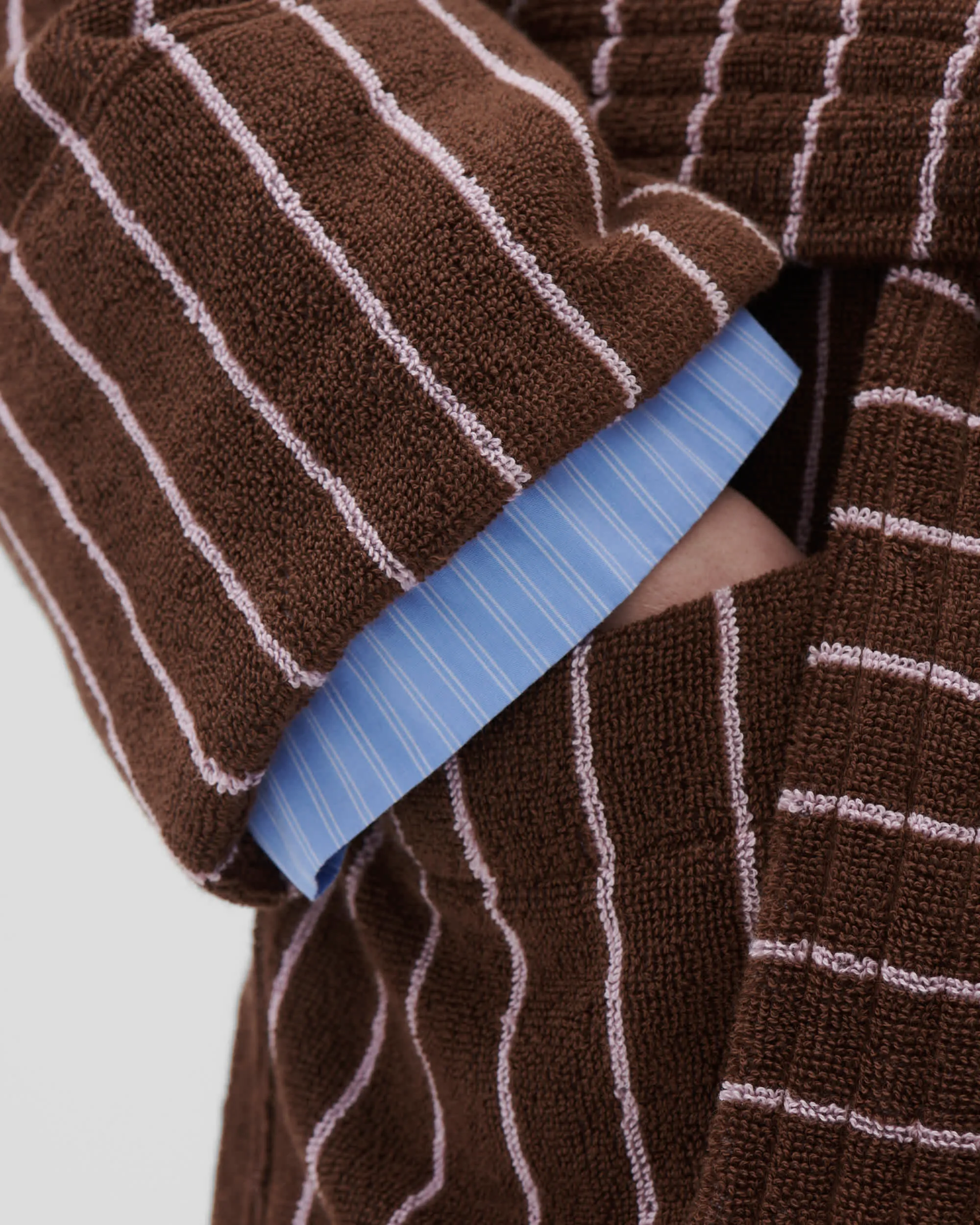 Classic Bathrobes (Striped) - Lima / Brown Stripes