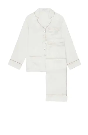 Coco Ivory Oyster Silk Pajama Set - Last Piece!