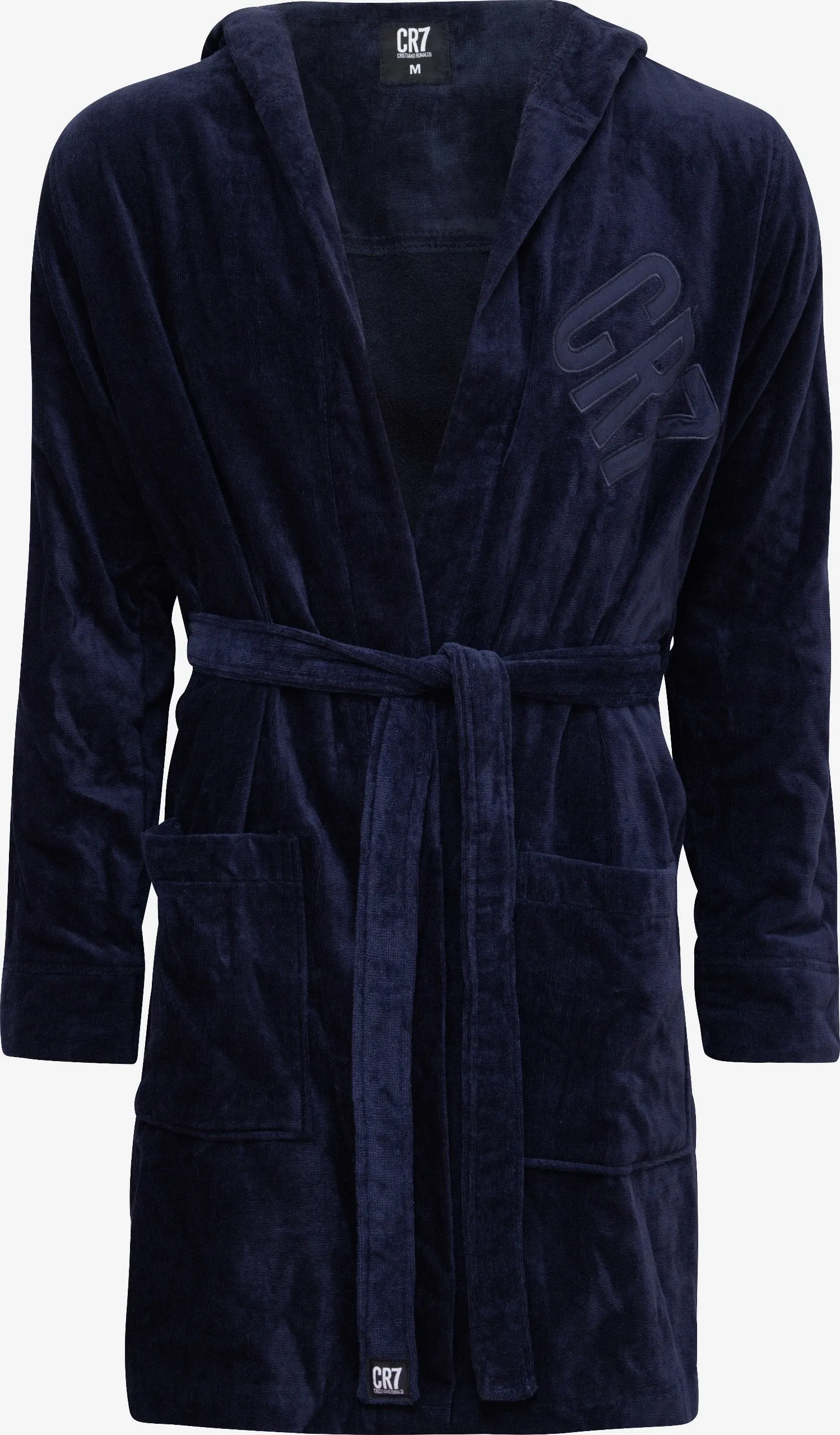 CR7 Men's Bathrobe -100% Cotton [Navy]