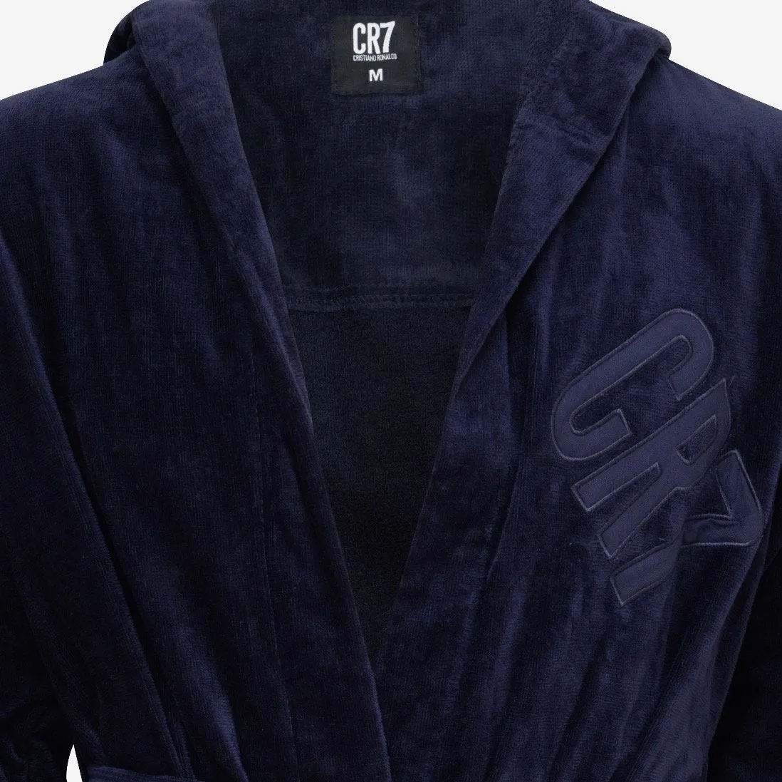 CR7 Men's Bathrobe -100% Cotton [Navy]