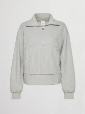 Cyrus Half Zip - Sage Heather Marl