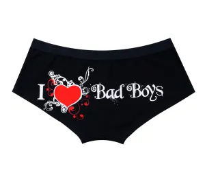 Dream Apparel I LOVE BAD BOYS Men's Underwear Boxer Low Rise Brief Underpants Shorts