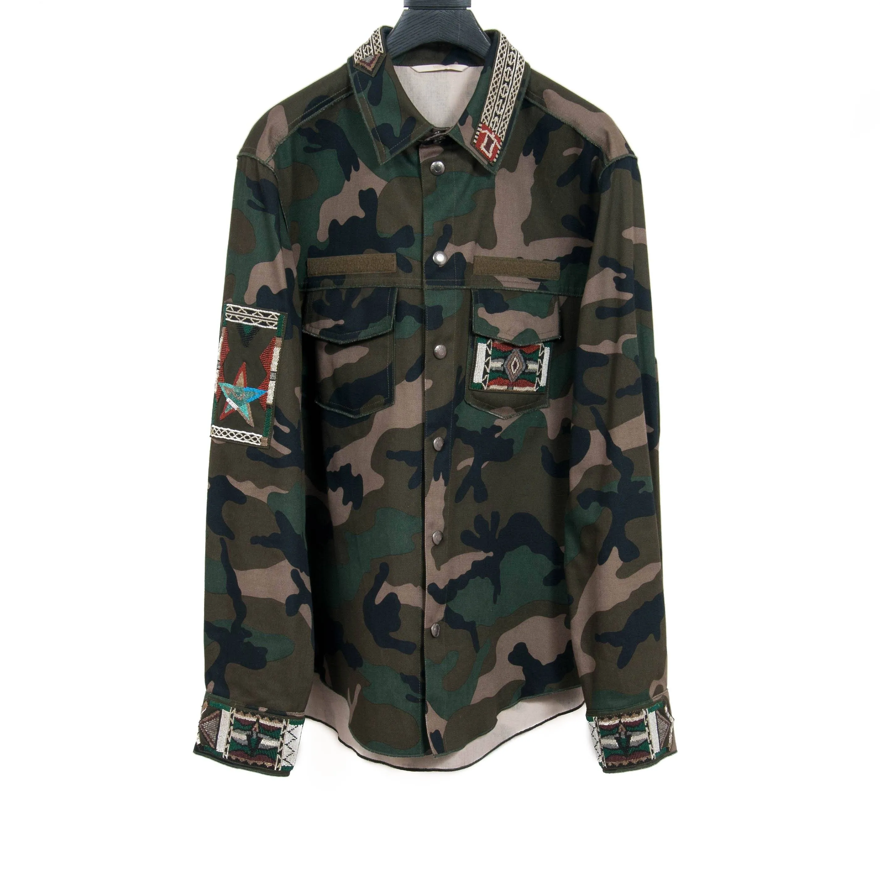 Embroidered Camo Jacket