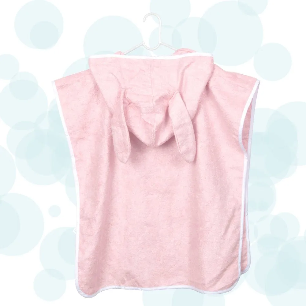 FancyFluff Bamboo Cotton Baby Poncho- Bunny