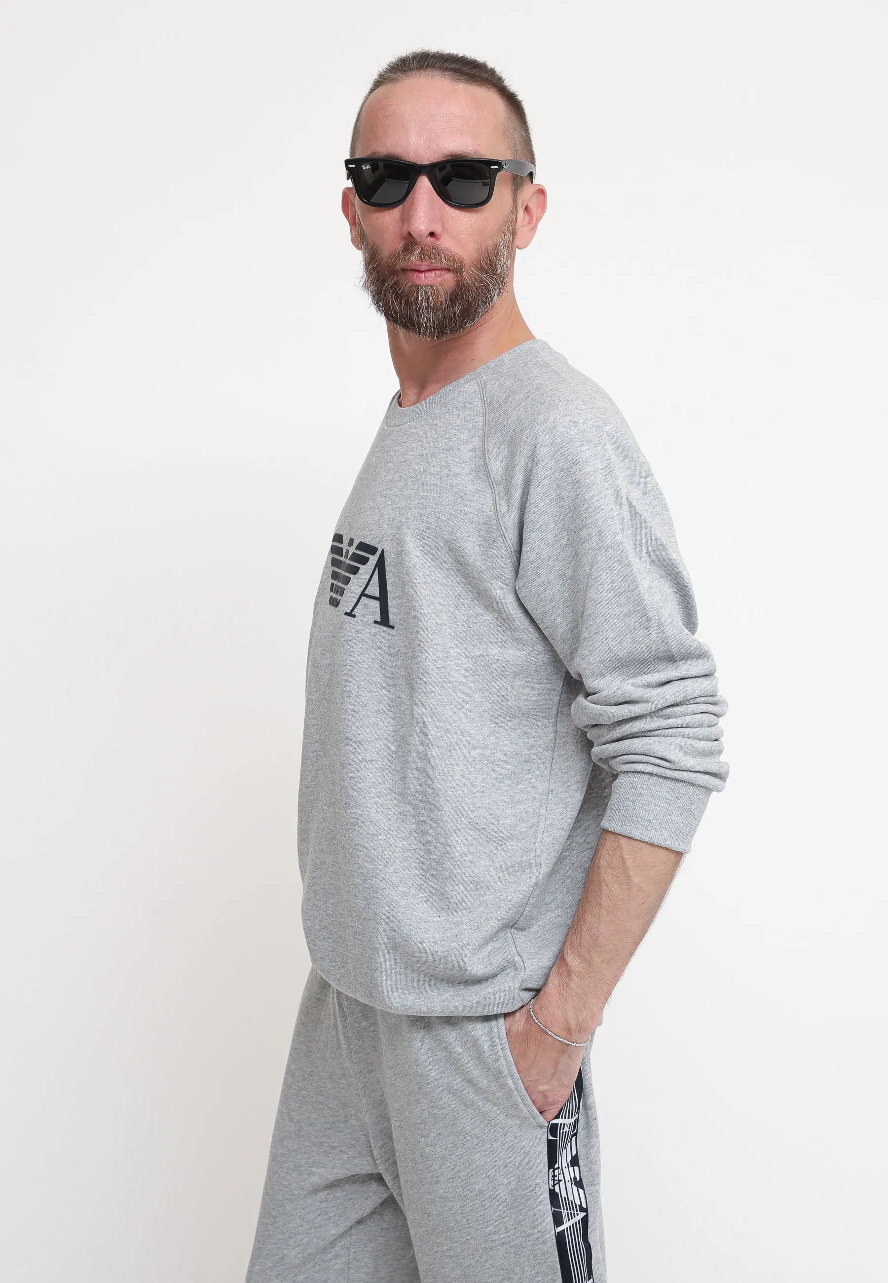 Felpa Loungewear - Light Grey Melange