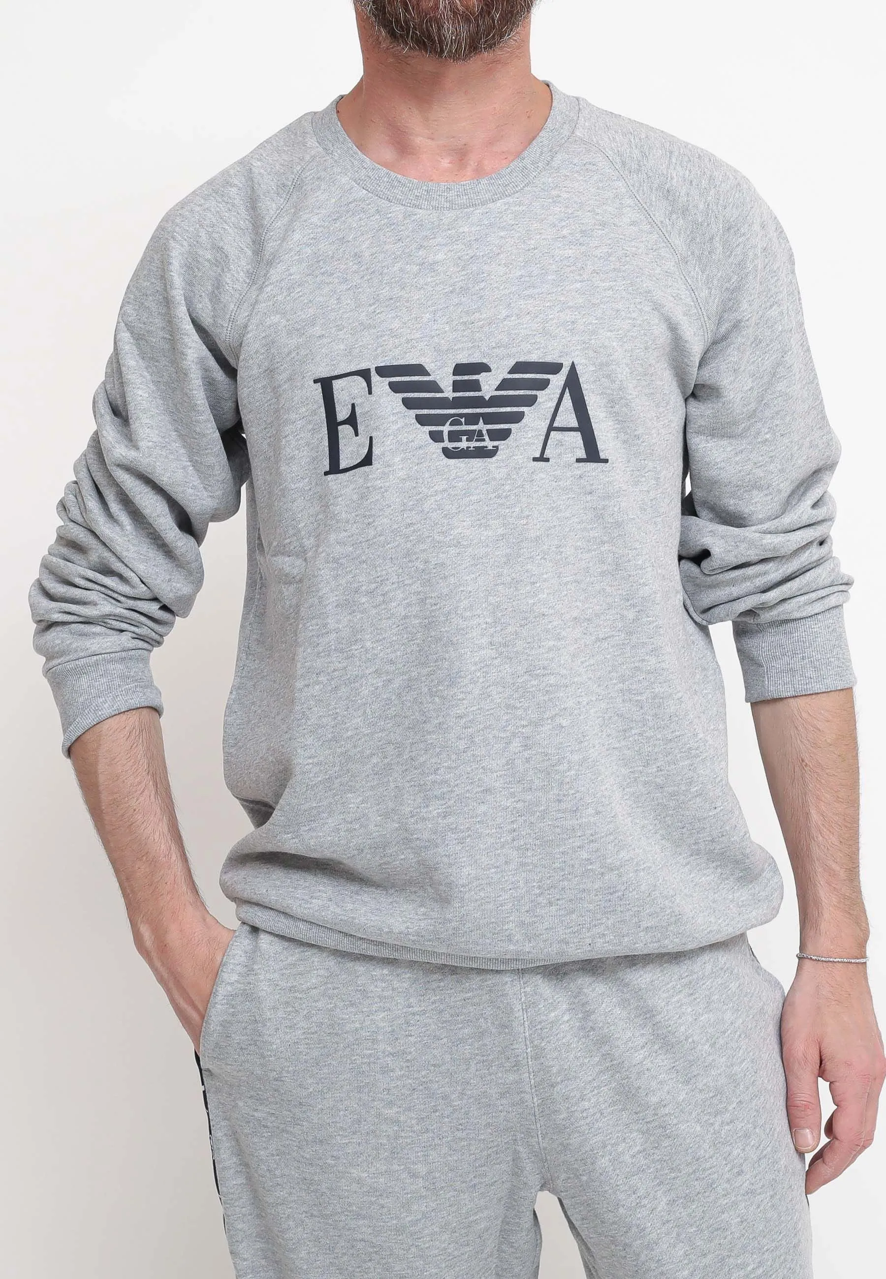 Felpa Loungewear - Light Grey Melange