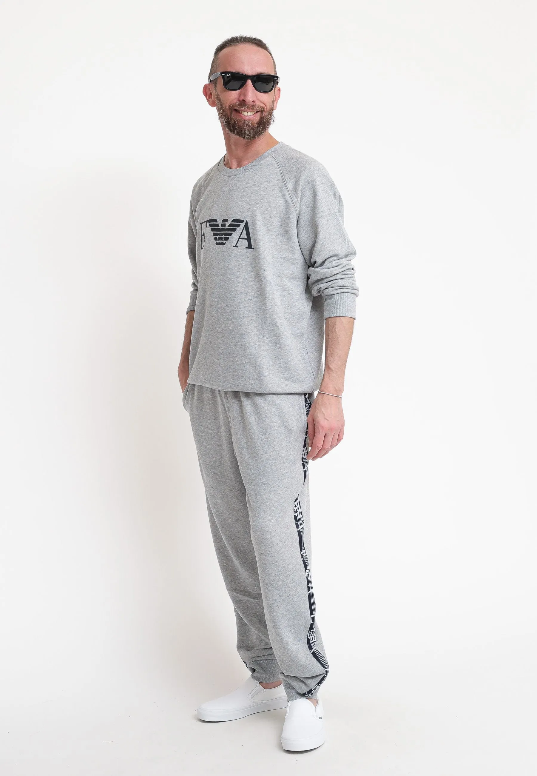 Felpa Loungewear - Light Grey Melange