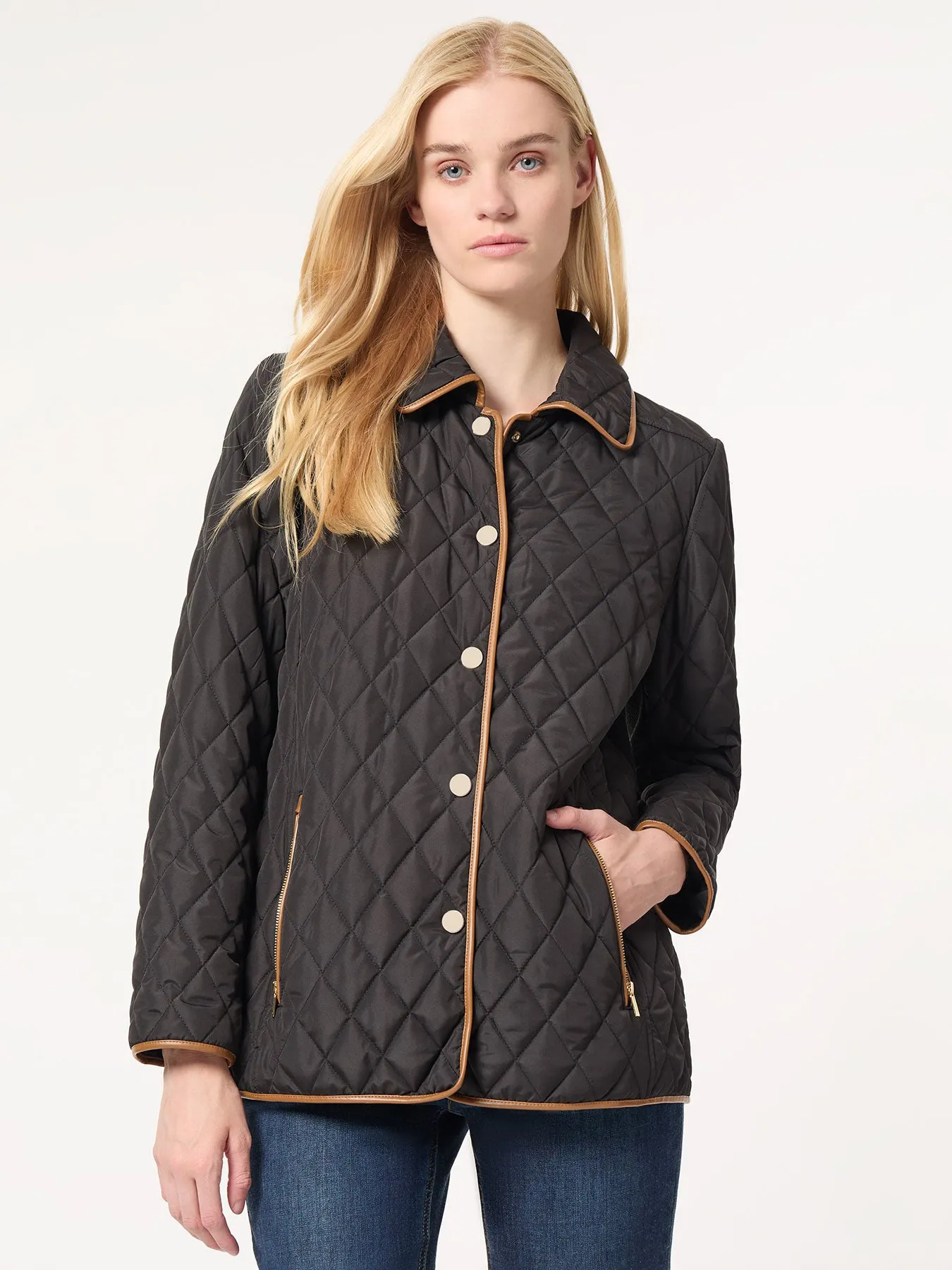 Five-Button Quilted Jacket