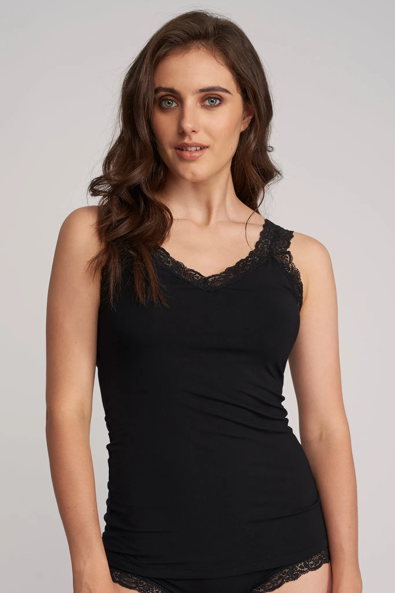 Fleurt Camisole - Black , Chantilly , Gray , Seashell