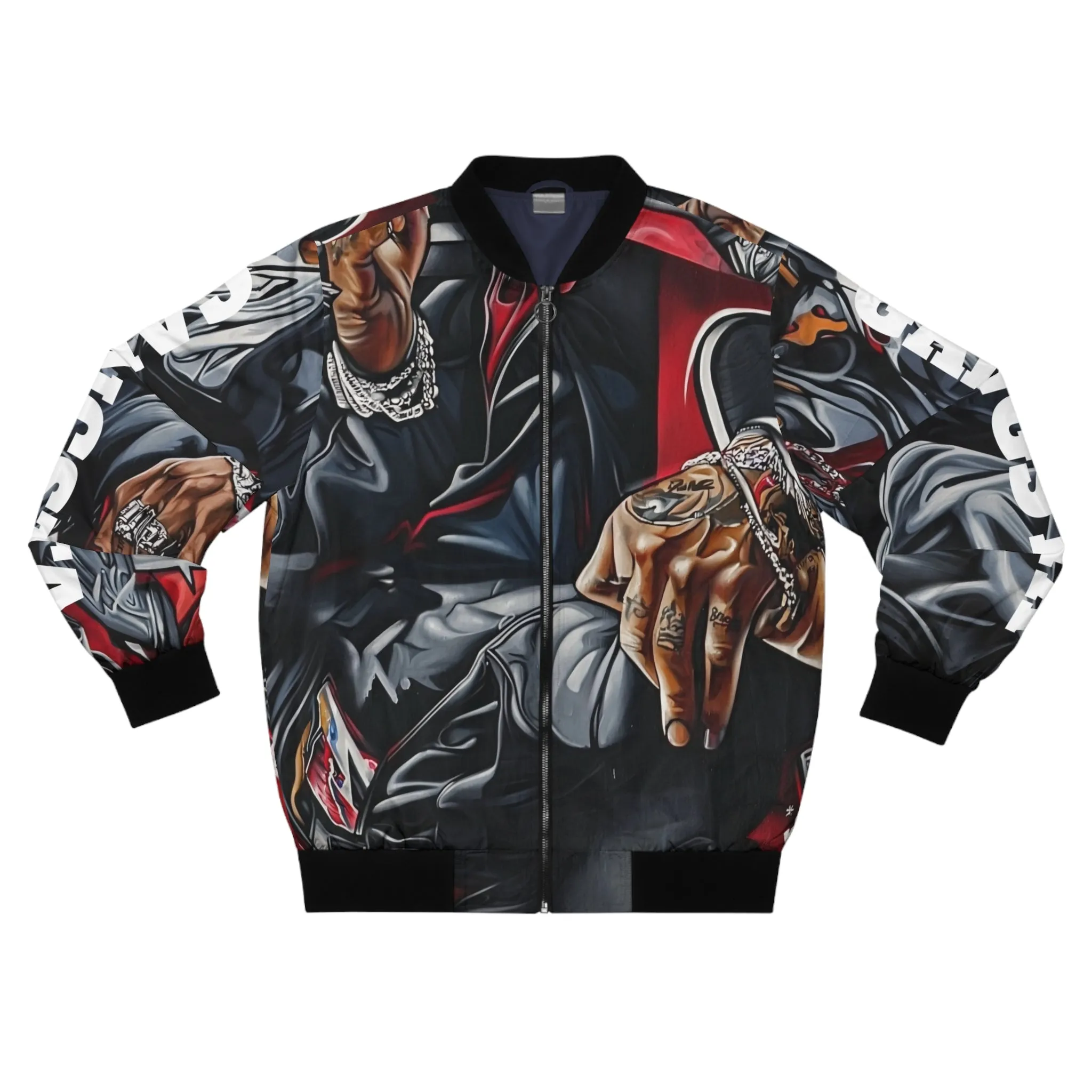 Gangsta Print - Men's Bomber Jacket - China