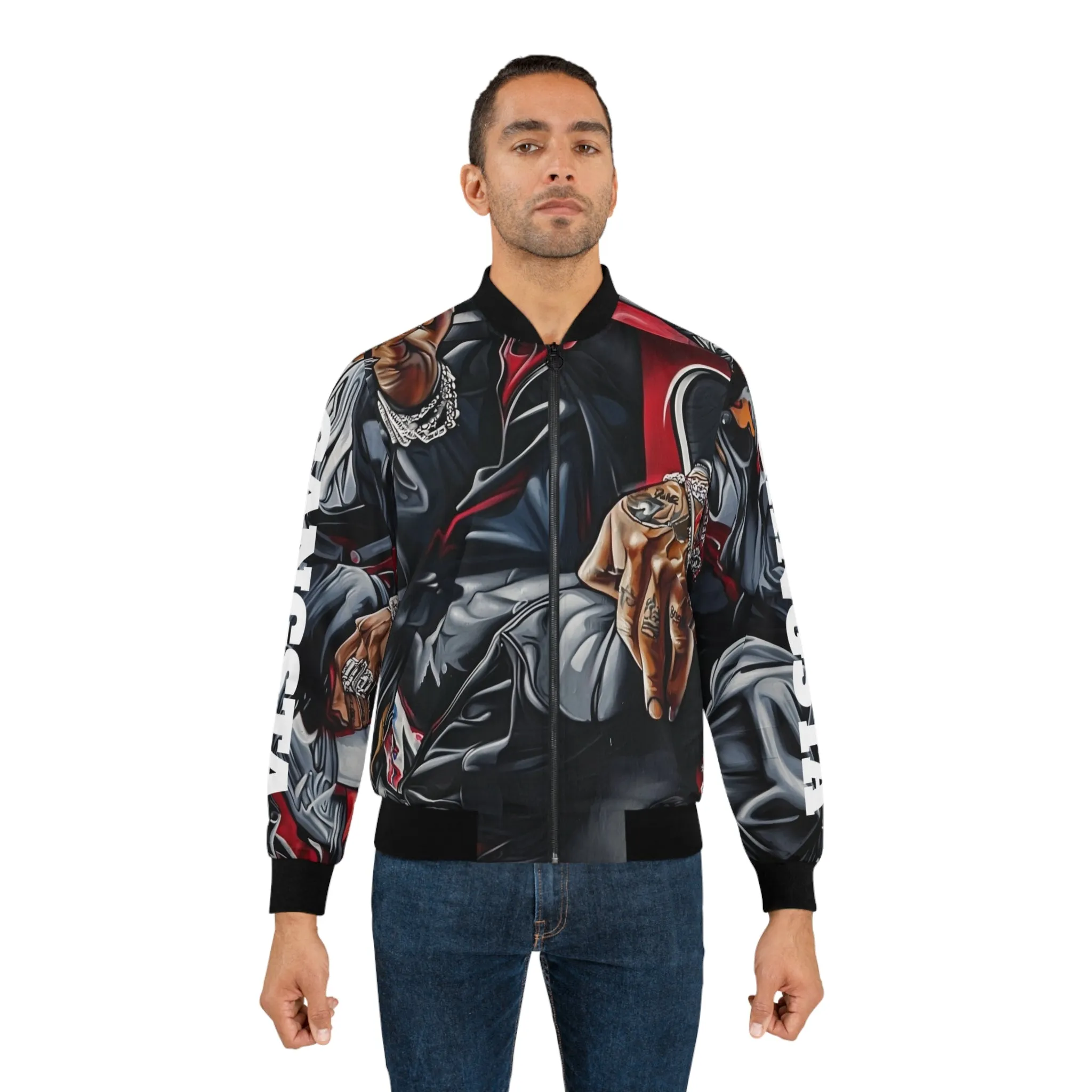 Gangsta Print - Men's Bomber Jacket - China