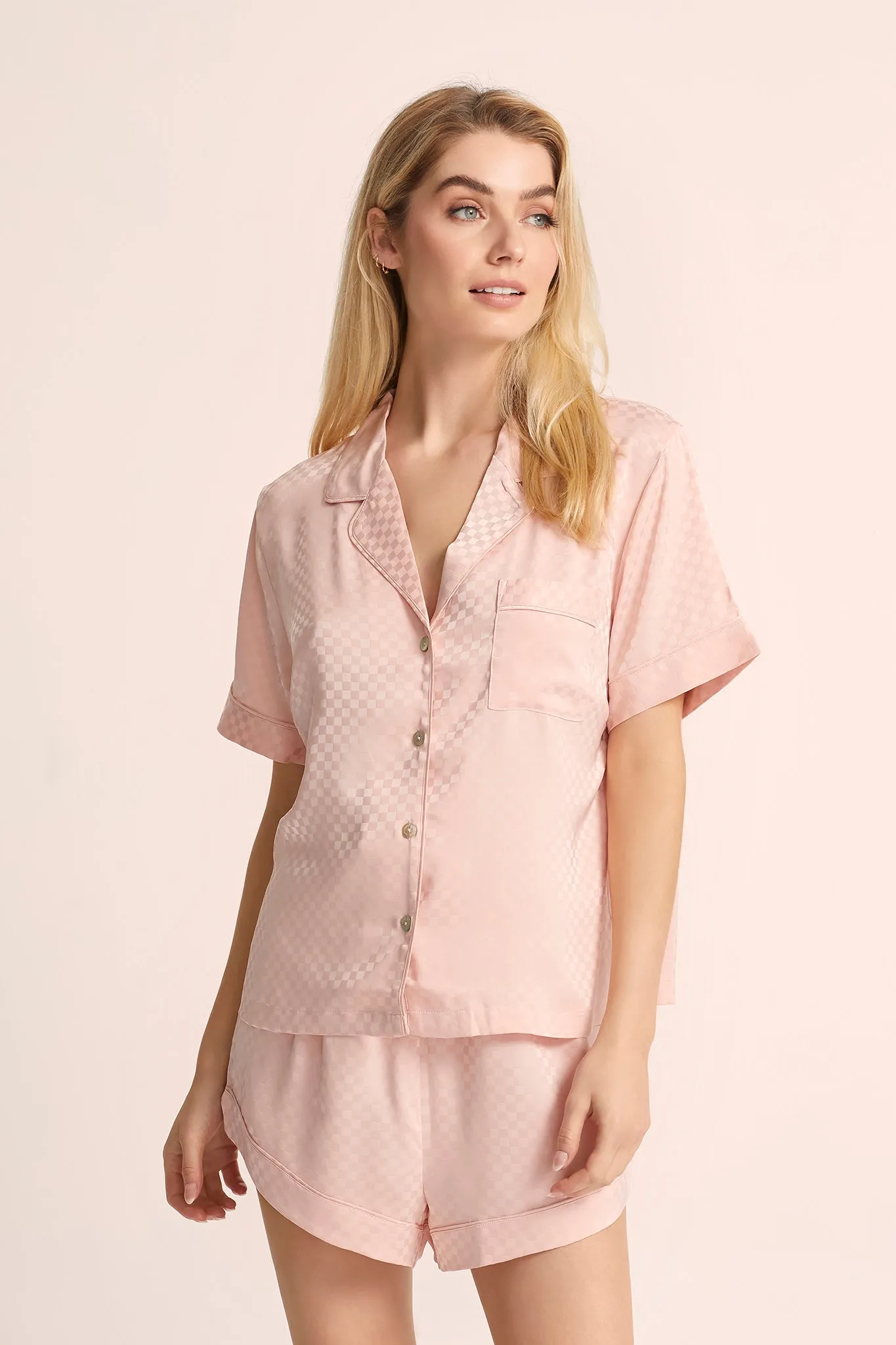 Gigi Short Pyjama Set - Dusty Rose