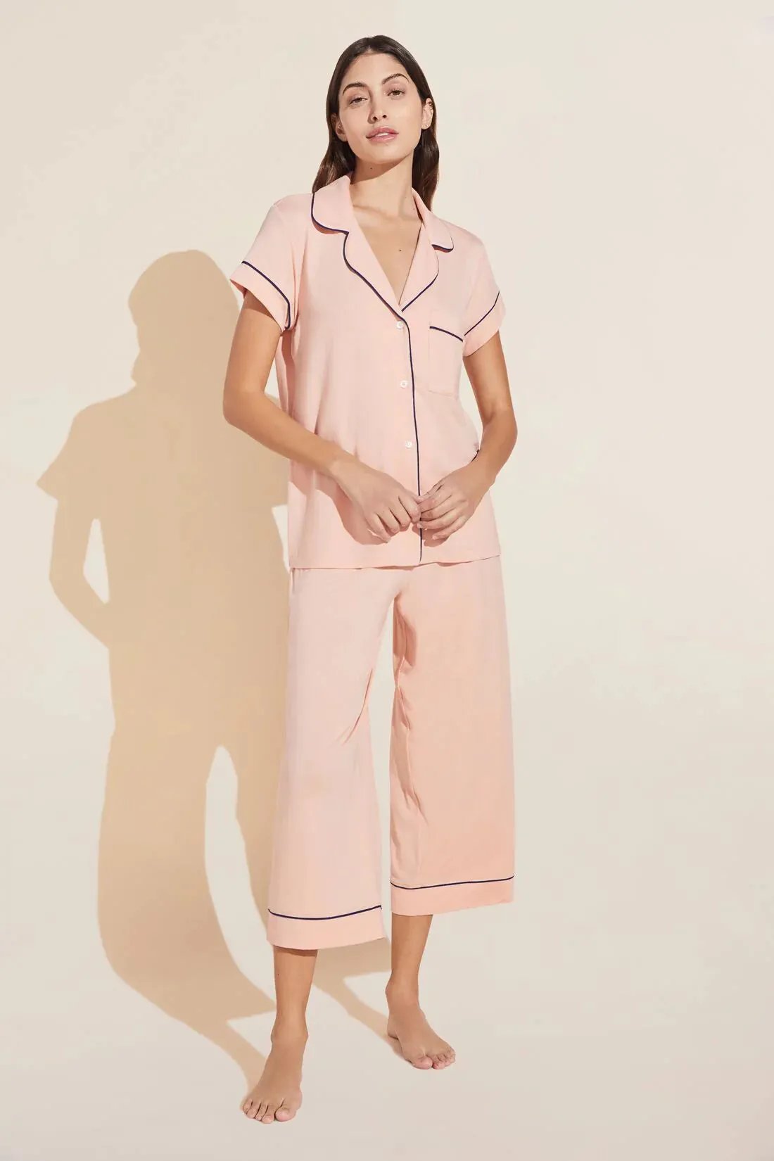 Gisele | Short Sleeve Cropped PJ Set