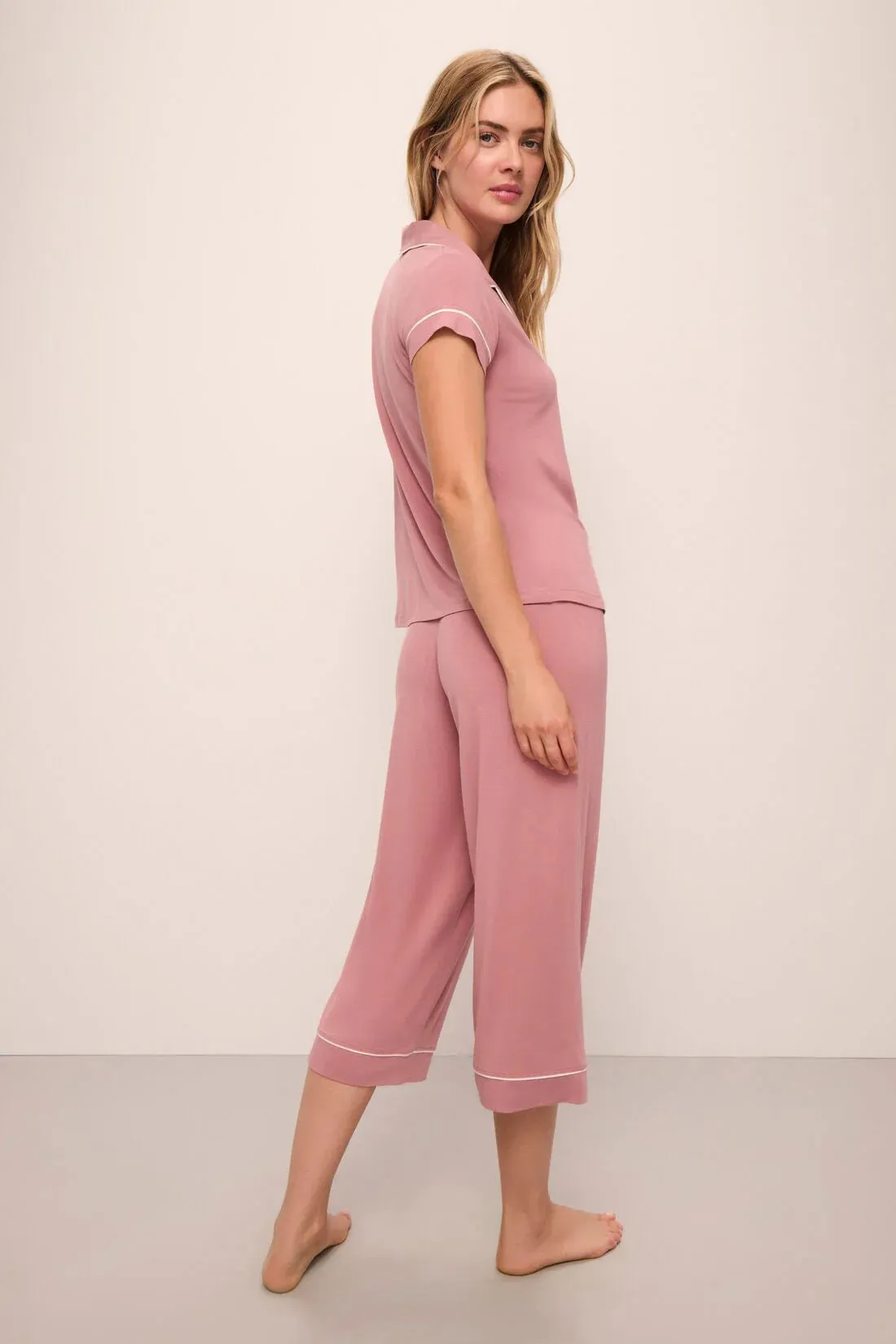 Gisele | Short Sleeve Cropped PJ Set