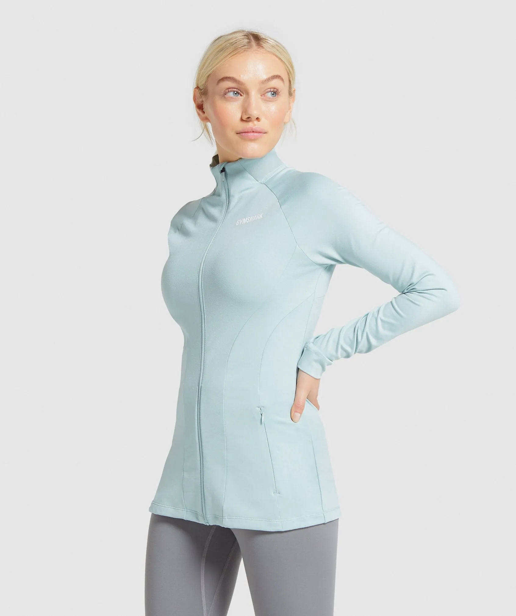 Gymshark Training Zip Up Jacket - Light Green