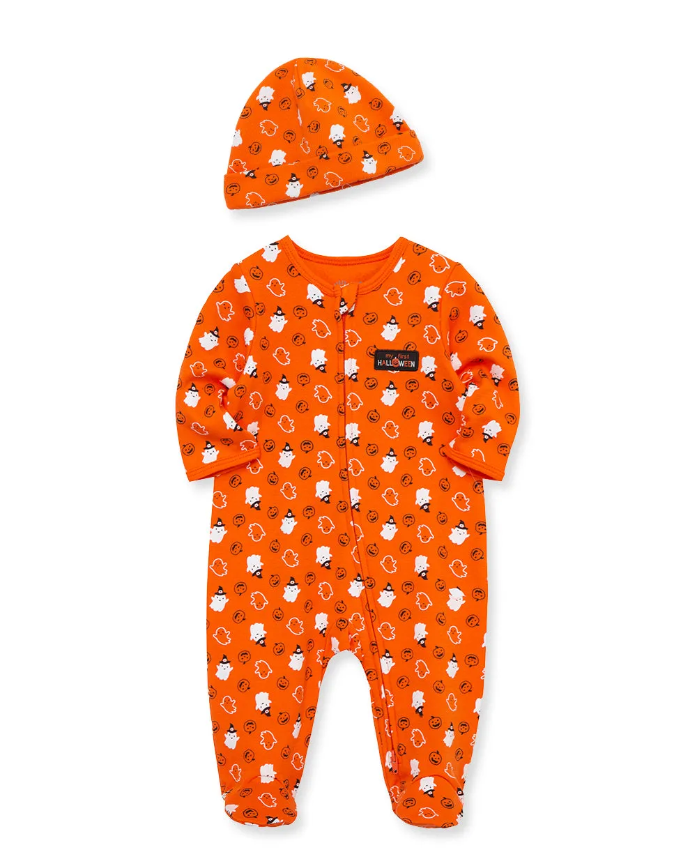 Halloween 2-Way-Zip Footie & Hat