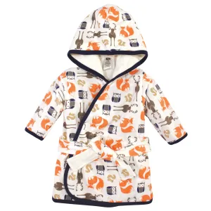 Hudson Baby Cotton Rich Bathrobe, Boy Forest