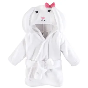 Hudson Baby Plush Animal Face Bathrobe, Bunny