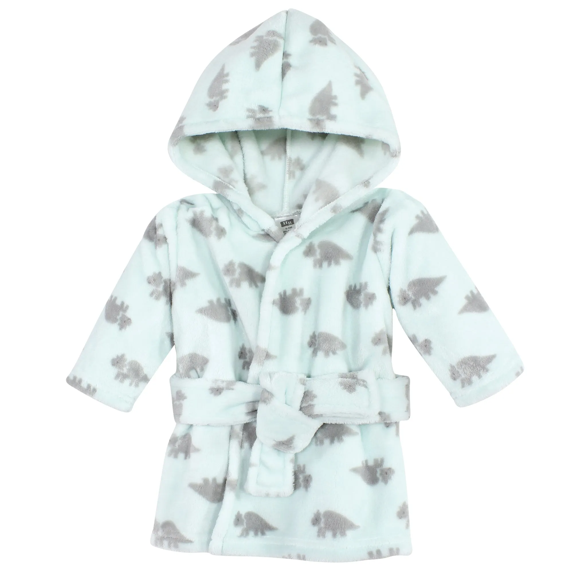 Hudson Baby Plush Animal Face Bathrobe, Triceratops