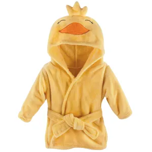 Hudson Baby Plush Animal Face Bathrobe, Yellow Duck