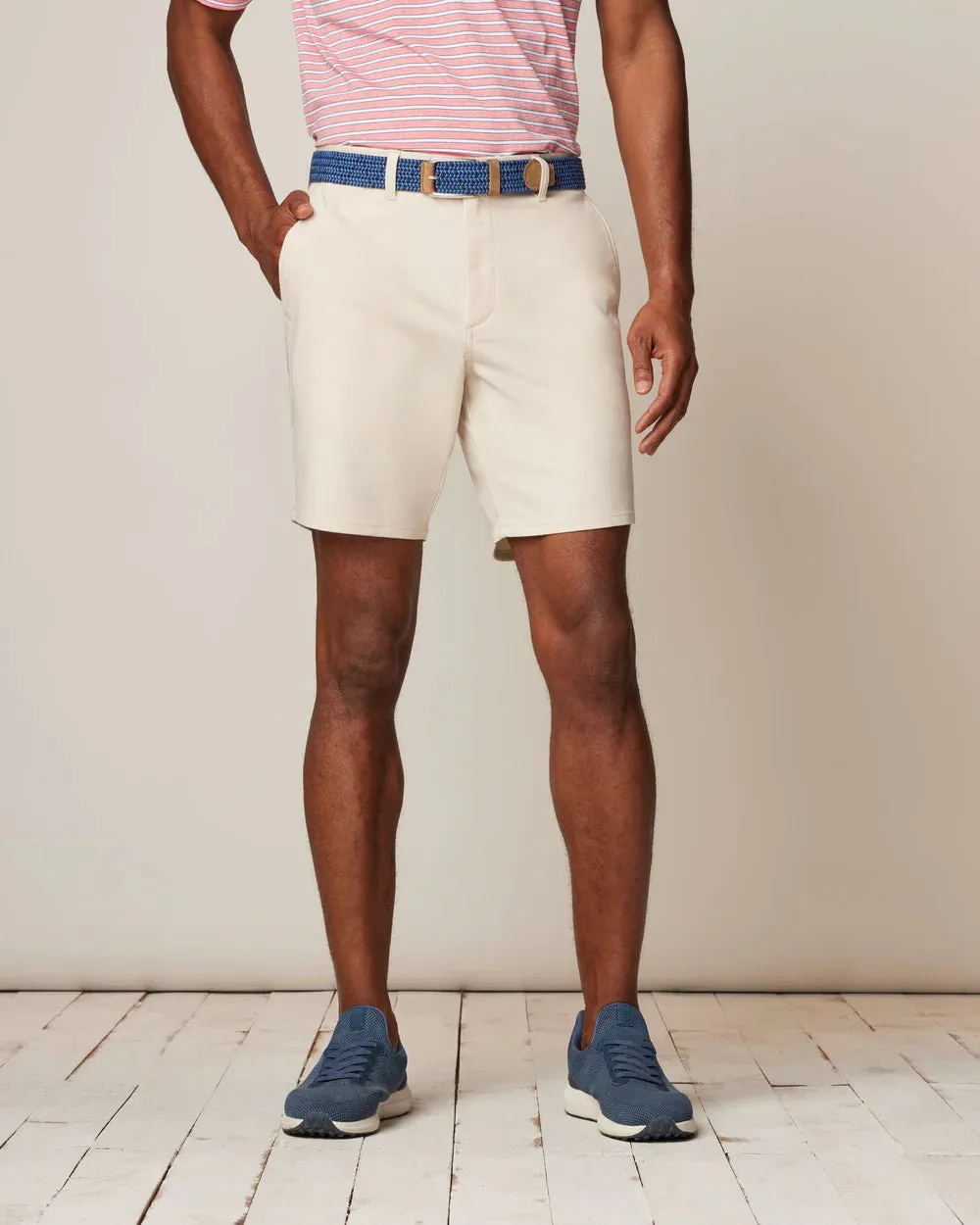 Johnnie-O Jupiter Washed Heather Shorts - STONE