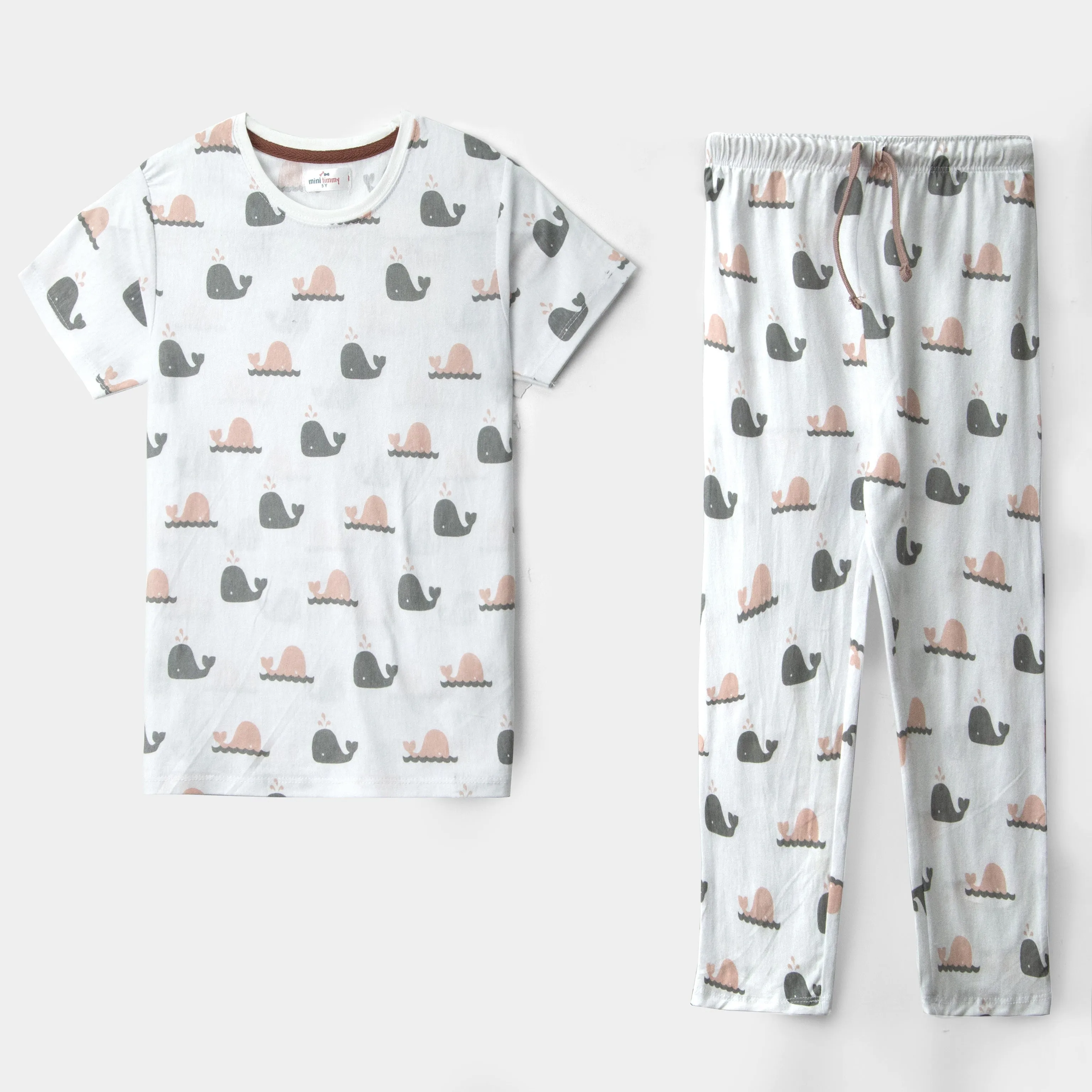 Kids All Over Graphic Jersey Pajama Set