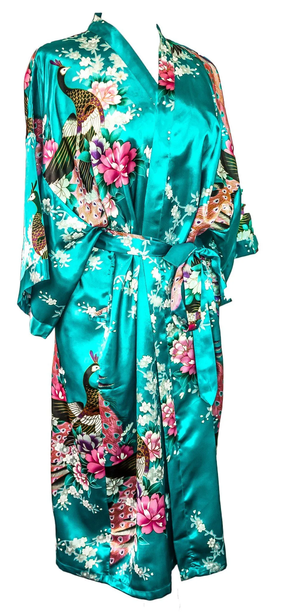 Kimono Robe Peacock - Lightweight Women's Robe | Indulge in Affordable Luxury