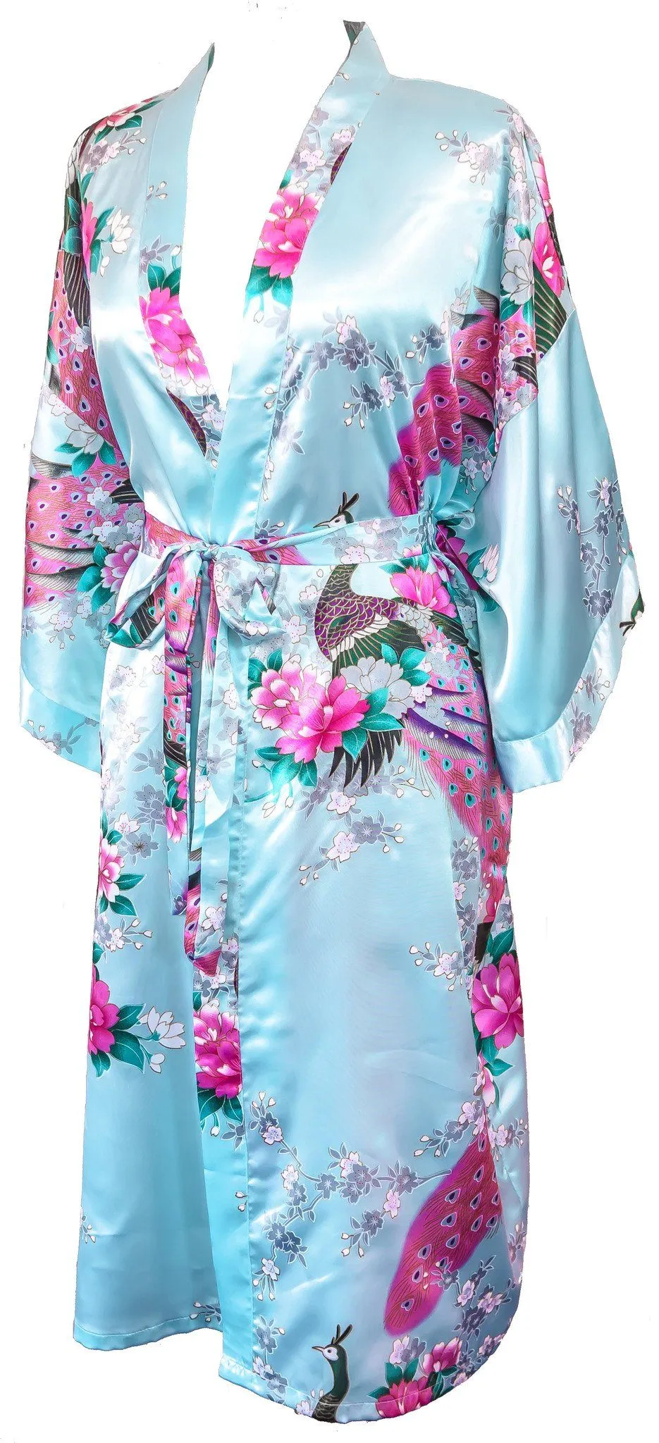 Kimono Robe Peacock - Lightweight Women's Robe | Indulge in Affordable Luxury