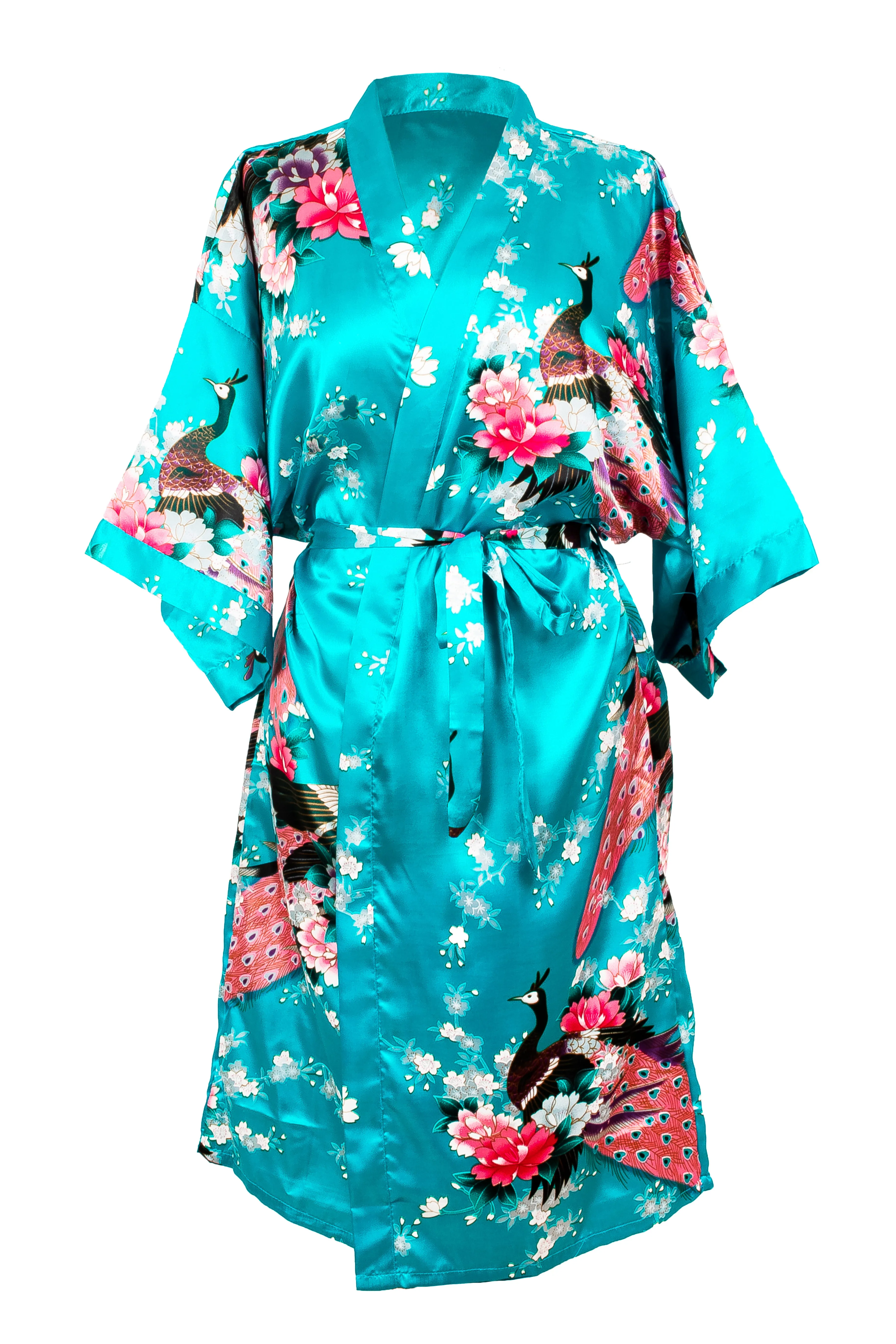 Kimono Robe Peacock - Lightweight Women's Robe | Indulge in Affordable Luxury