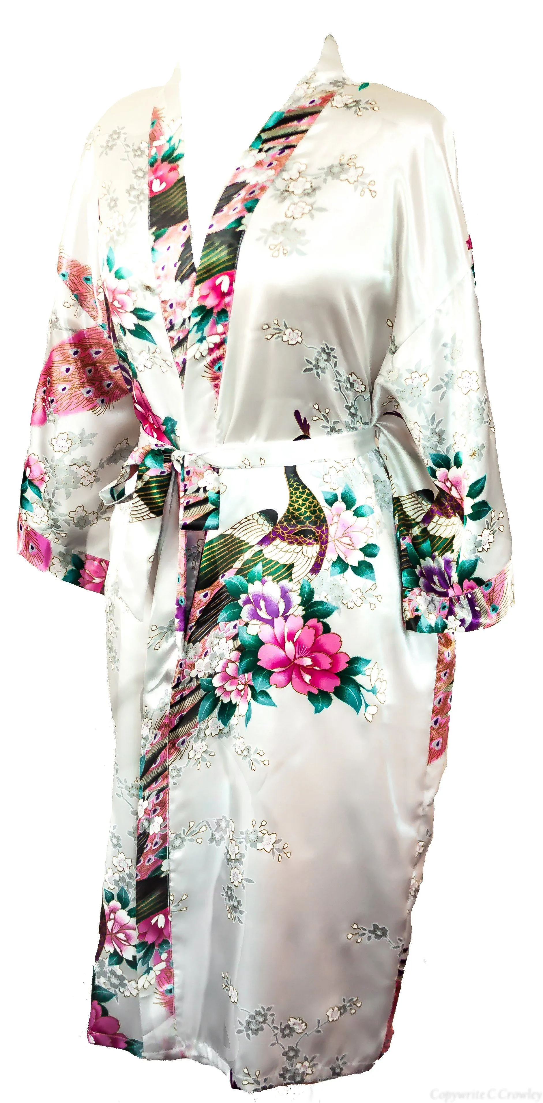 Kimono Robe Peacock - Lightweight Women's Robe | Indulge in Affordable Luxury