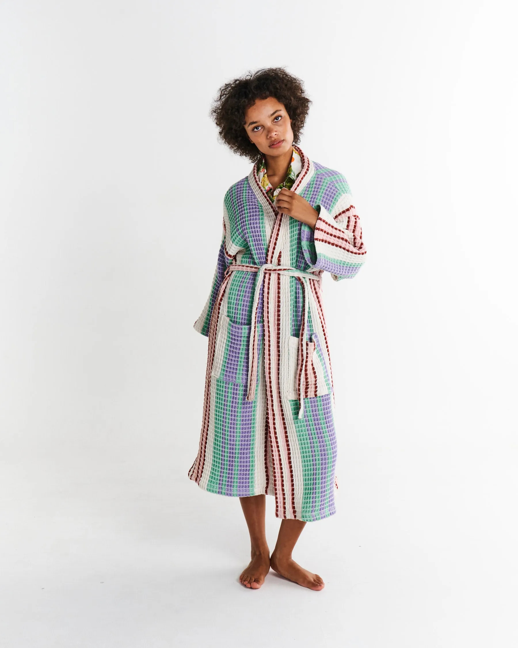 Kip & Co Island Delight Waffle Weave Bathrobe