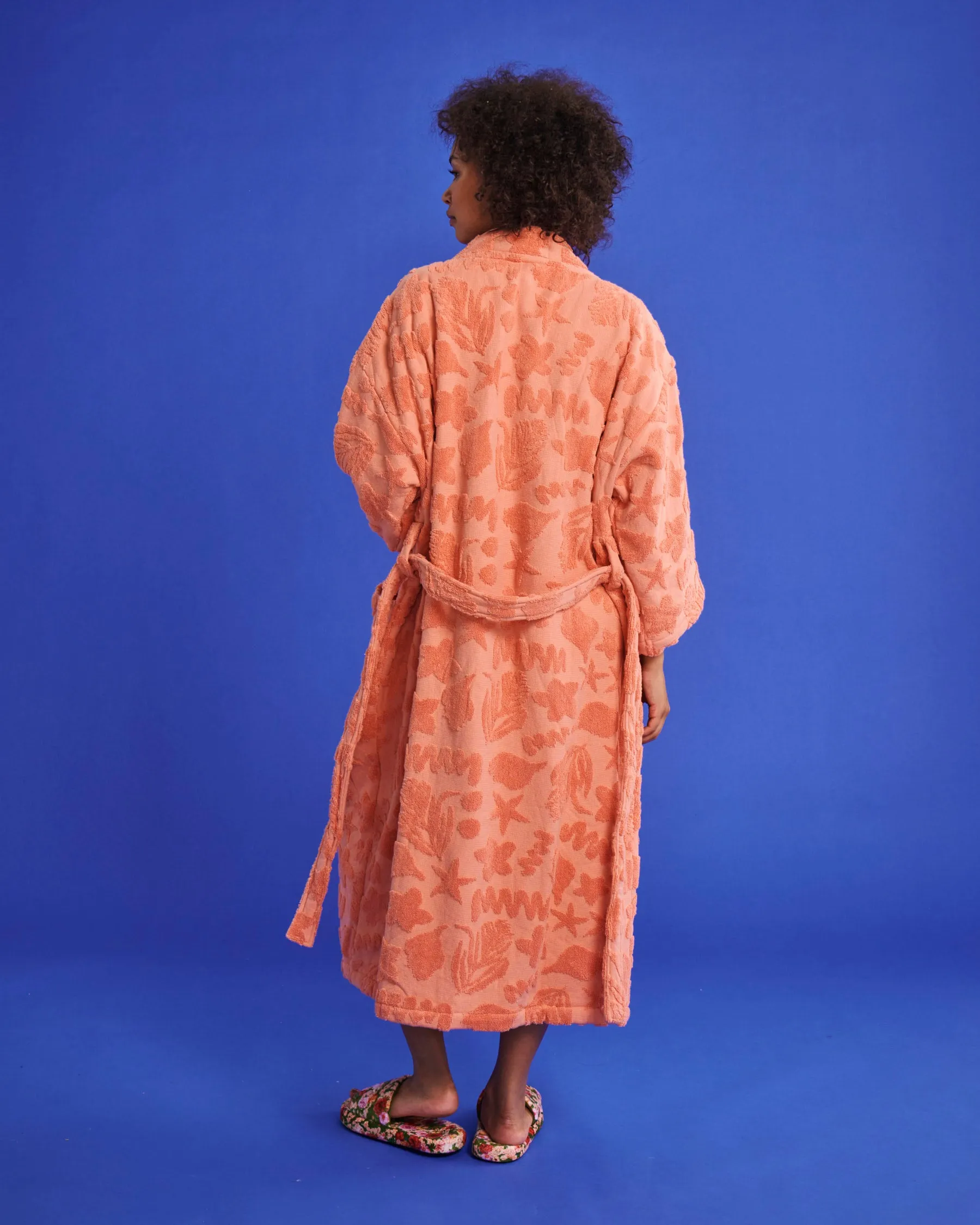 Kip & Co Peach Rock Pool Terry Bath Robe