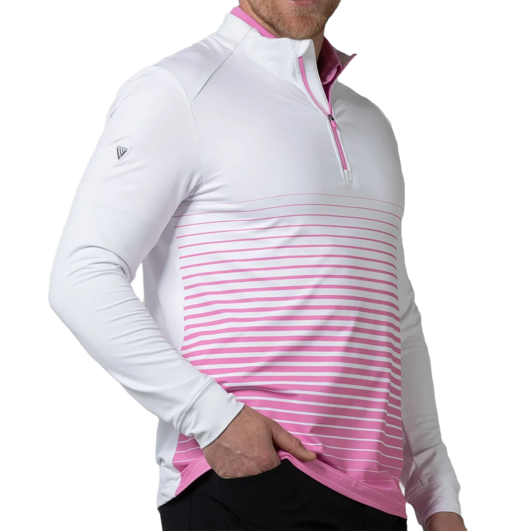 Levelwear Men's Beam Long Sleeve Golf Pullover