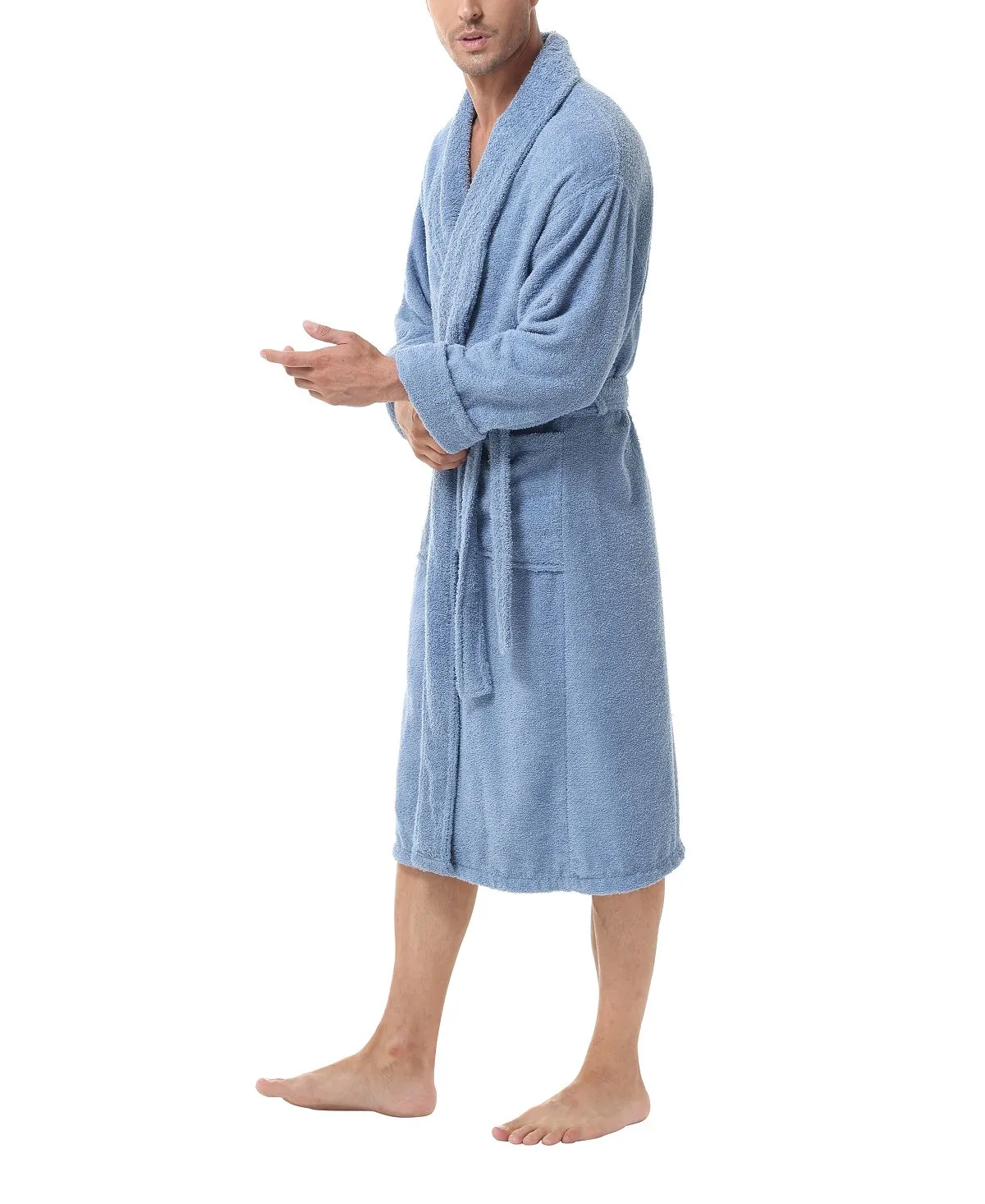 Men's cotton terry robe INK IVY